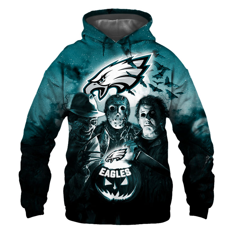 Philadelphia Eagles Women's Zip Up NFL Hoodie- Black, Medium Sweatshirt,  NWT