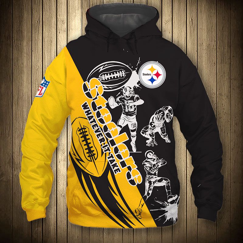 Pittsburgh Steelers Hoodie 3D Cartoon player cute Sweatshirt