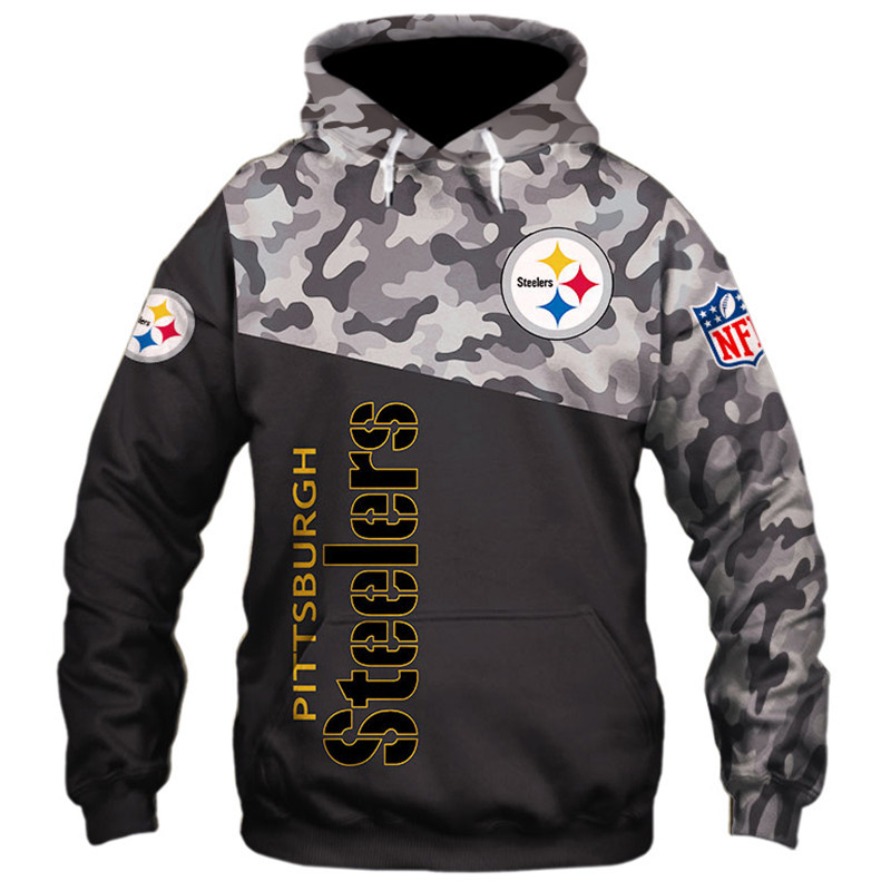 Pittsburgh Steelers Military Hoodies 3D Sweatshirt Long Sleeve New Season