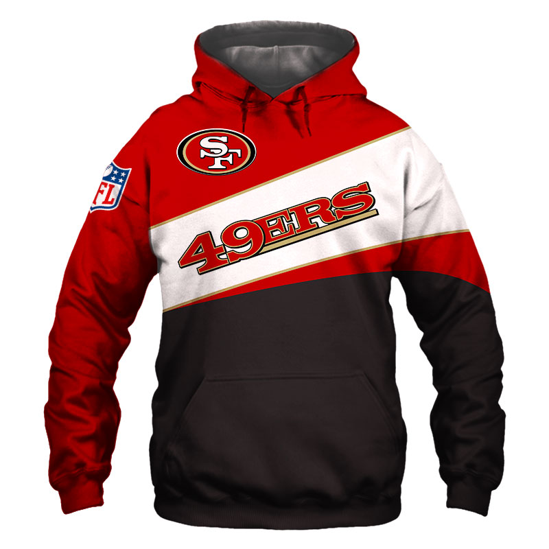 San Francisco 49ers Hoodie 3D Long Sleeve Pullover new season