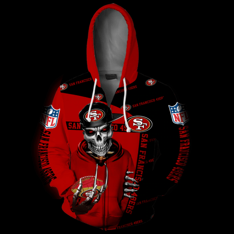 San Francisco 49ers Hoodie 3D Hoodie Zipper Gift For Fan