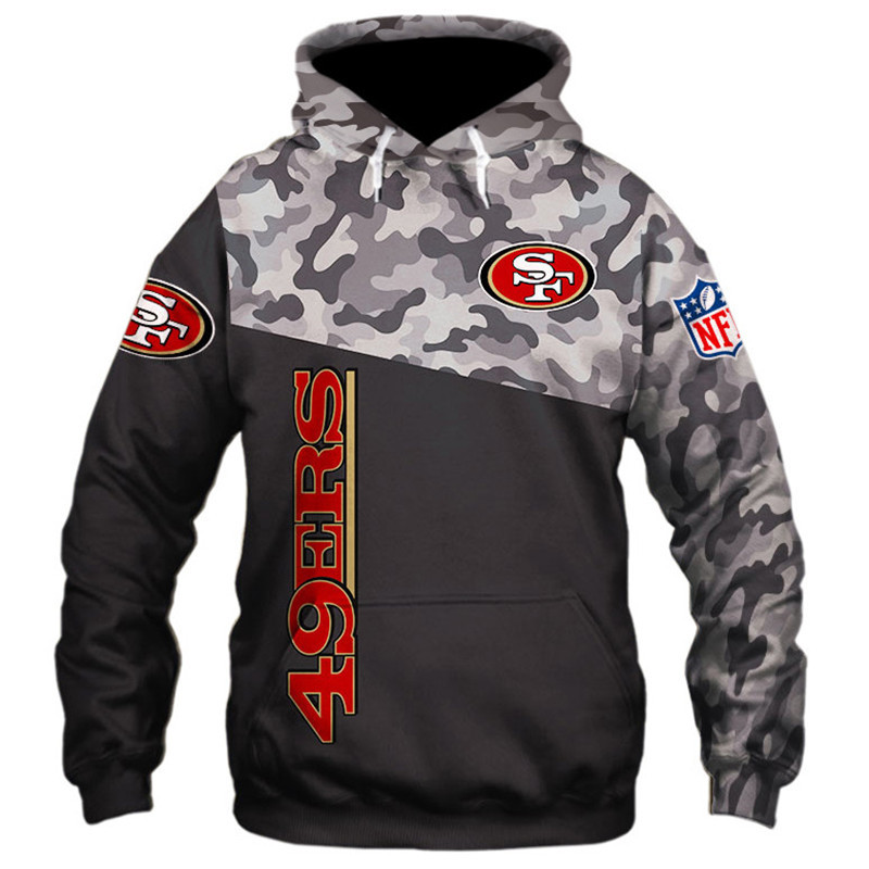 San Francisco 49ers Military Hoodies 3D Sweatshirt Long Sleeve New Season