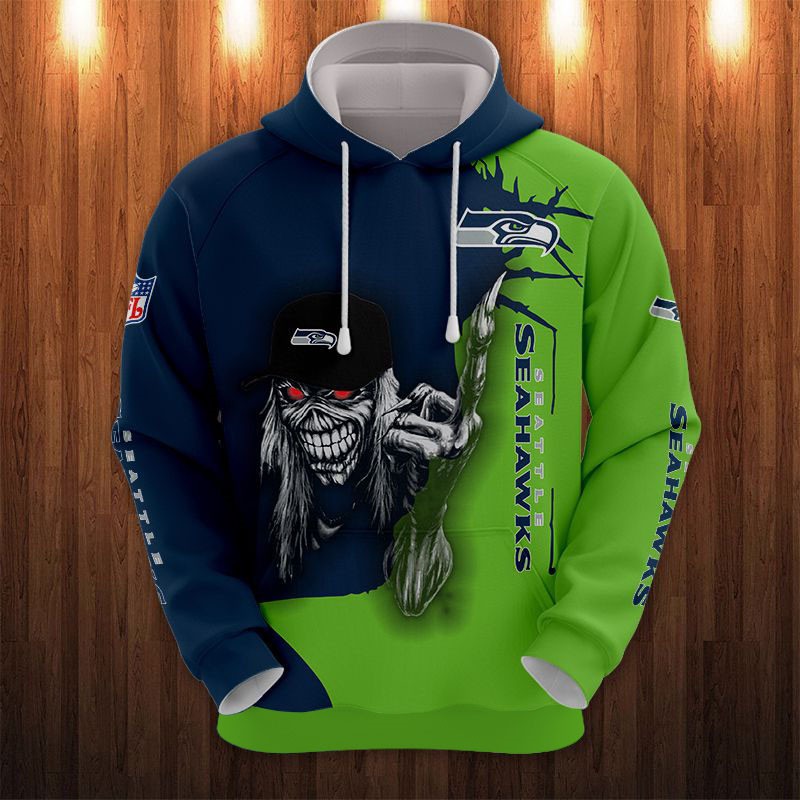 Seattle Seahawks Hoodie ultra death graphic gift for Halloween
