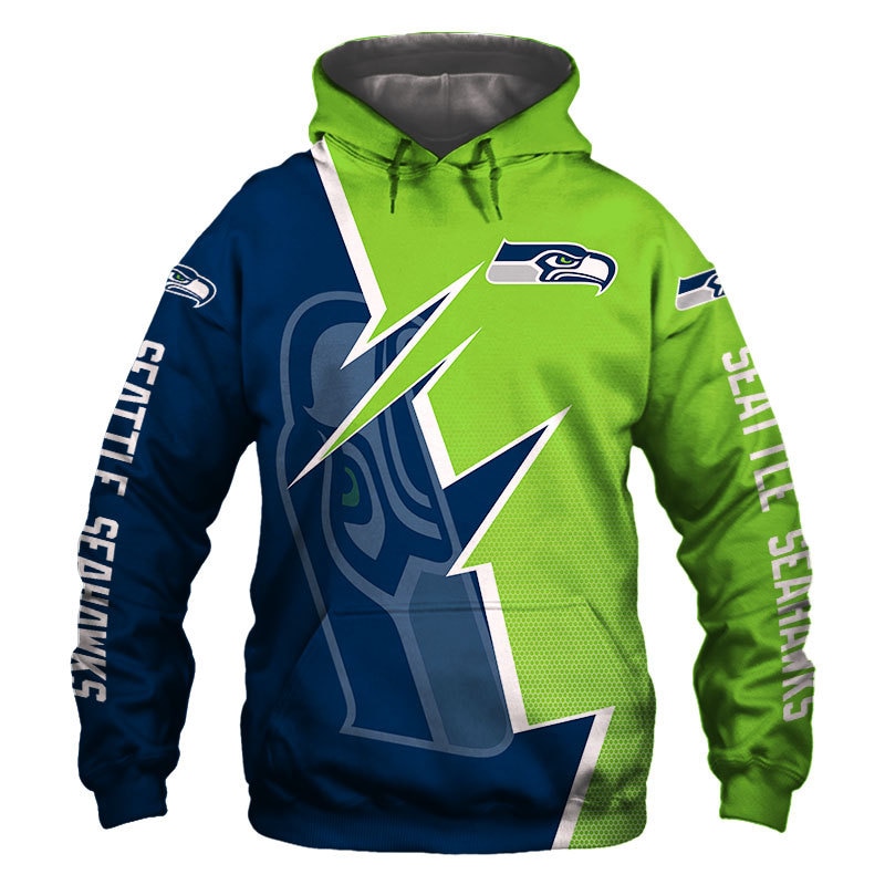 Seattle Seahawks hoodie Zigzag graphic Sweatshirt gift for fans