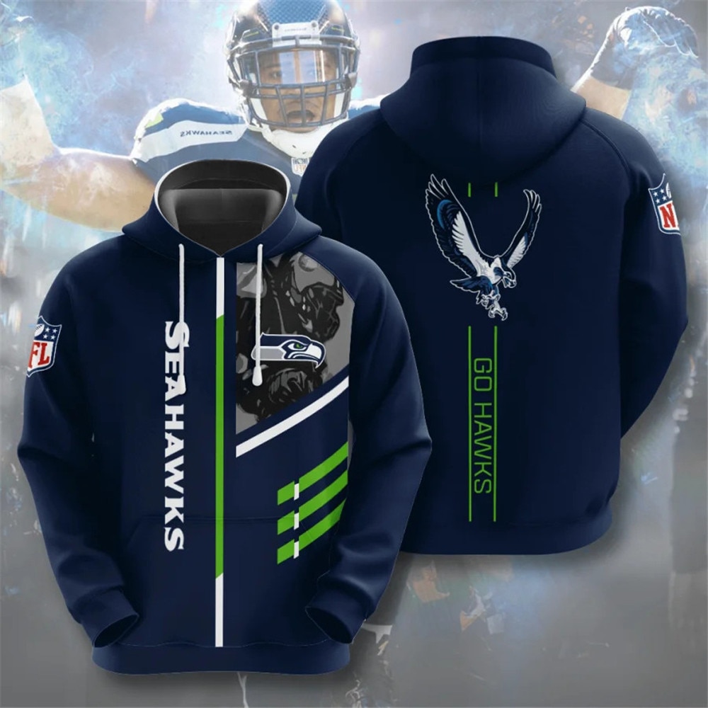 Seattle Seahawks hoodies 3 lines graphic gift for fans