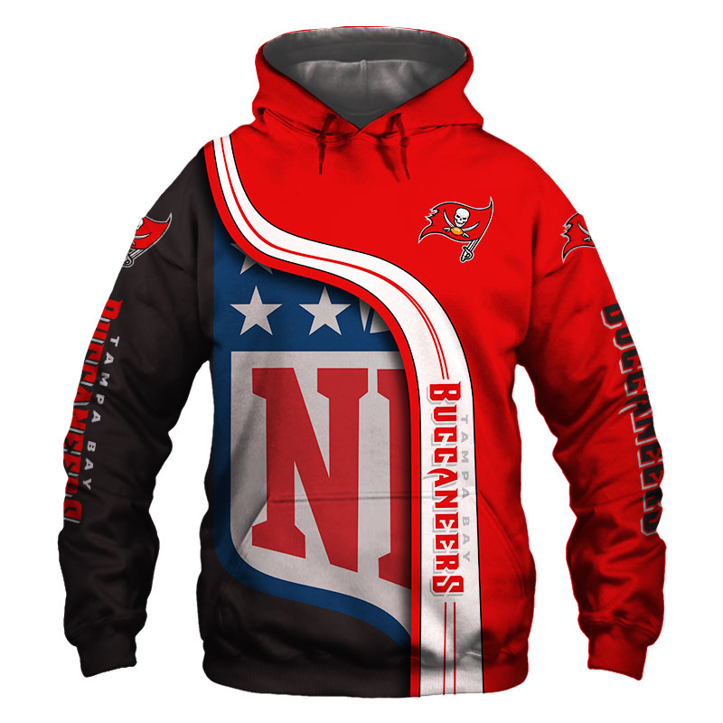 Tampa Bay Buccaneers Hoodie 3D Pullover Sweatshirt NFL for fans