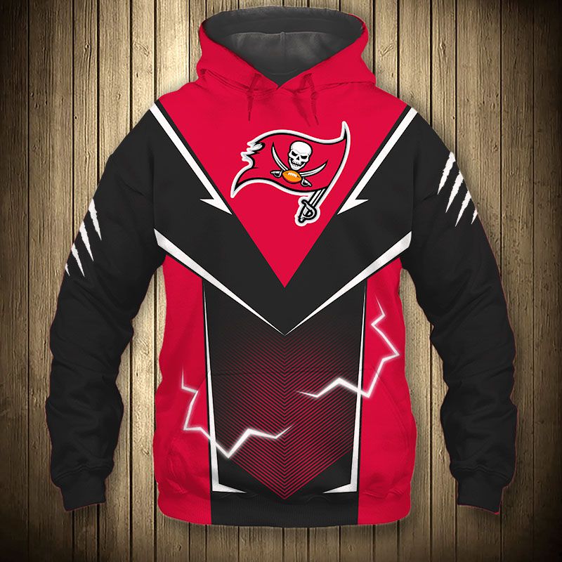 Tampa Bay Buccaneers Hoodie lightning graphic gift for men