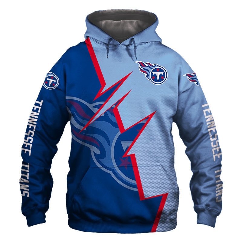 Tennessee Titans Hoodie Zigzag graphic Sweatshirt Pullover gift for fans