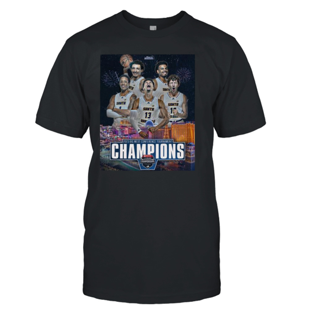 UC Santa Barbara Gauchos 2023 Big West champions shirt