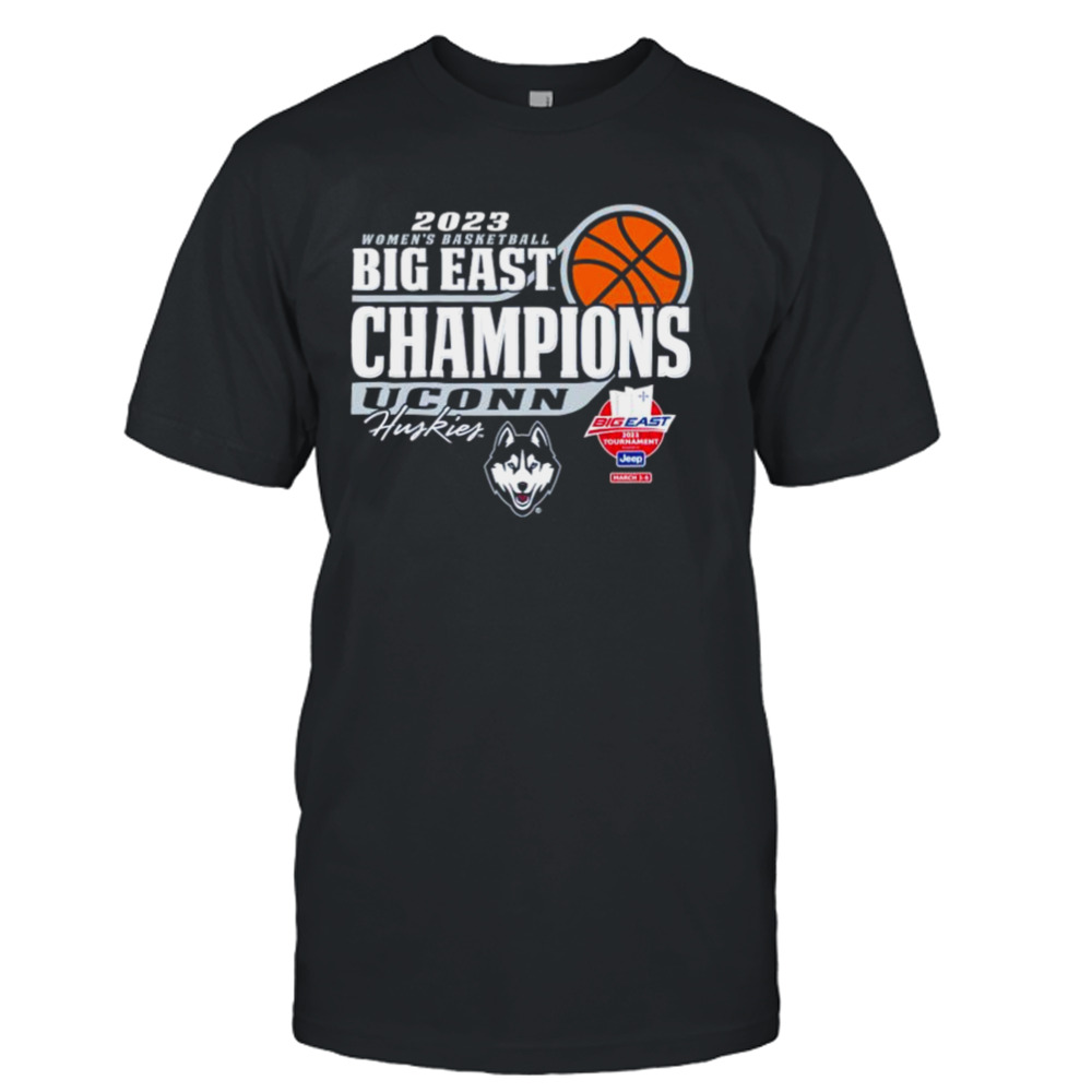 UConn Huskies Blue 84 2023 Big East Women’s Basketball Conference Tournament Champions Locker Room T-Shirt