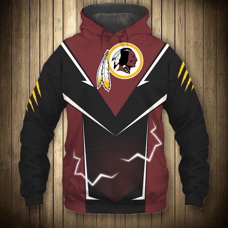 Washington Football Team Hoodie lightning graphic gift for men