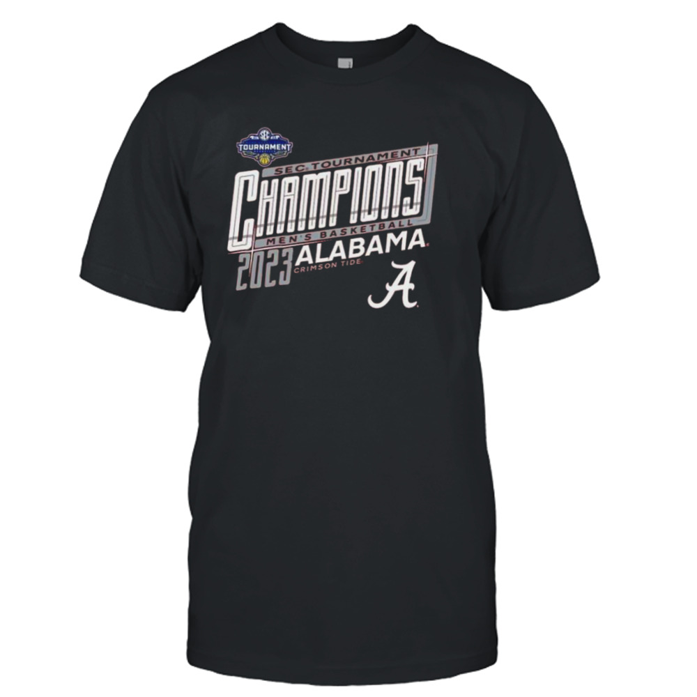 Alabama Crimson Tide 2023 SEC Men’s Basketball Conference Tournament Champions Locker Room Shirt