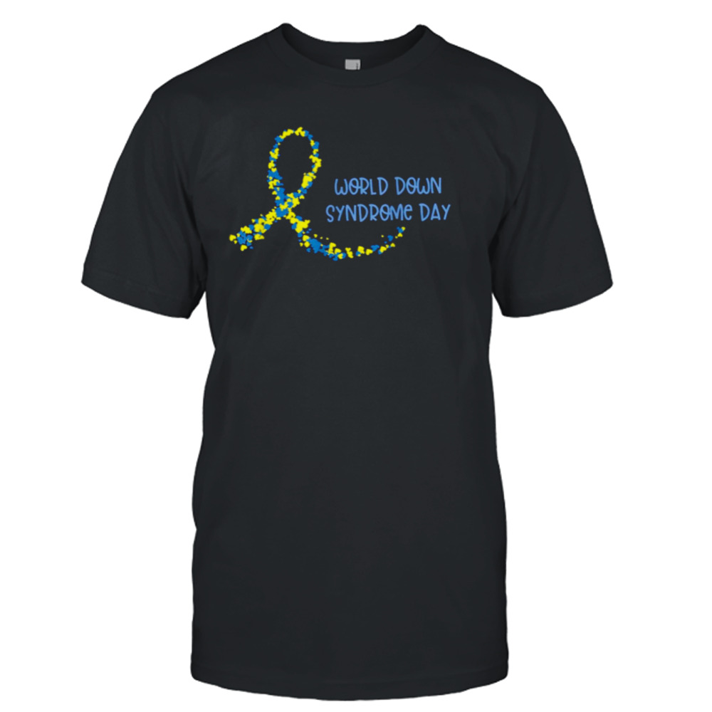 Ribbon World Down Syndrome Day Shirt