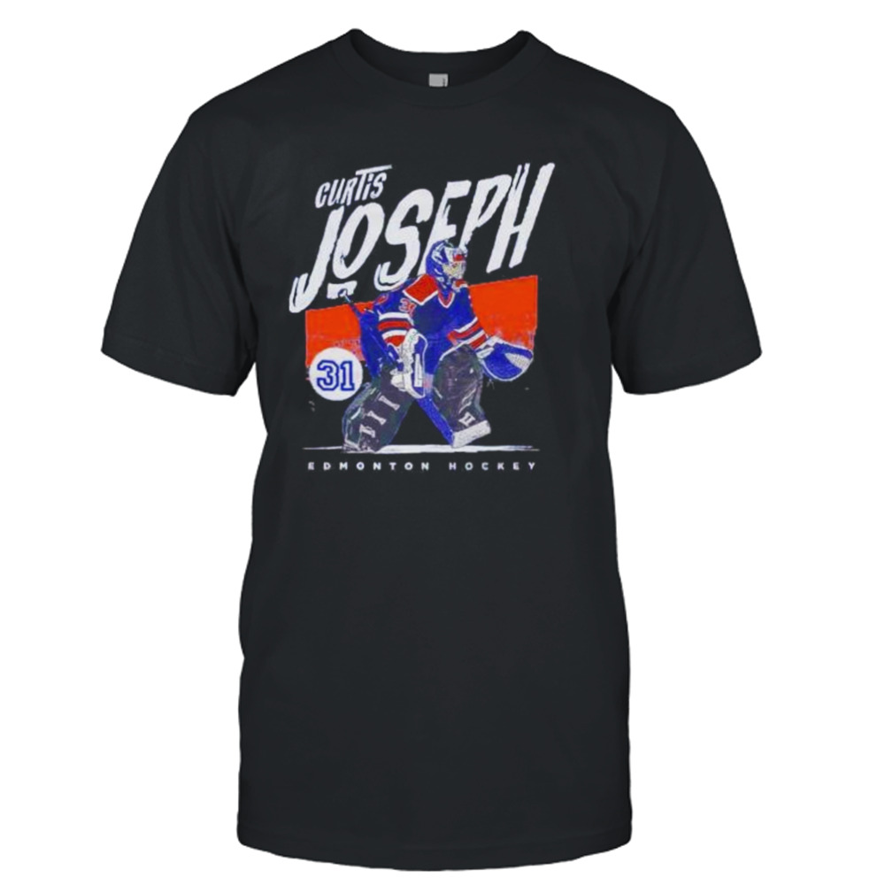 curtis Joseph Edmonton Oilers hockey shirt