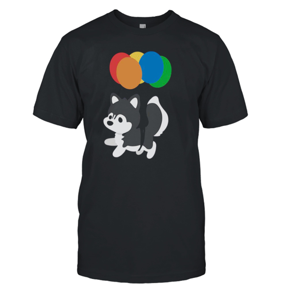 Balloon Husky Chibi Dog shirt
