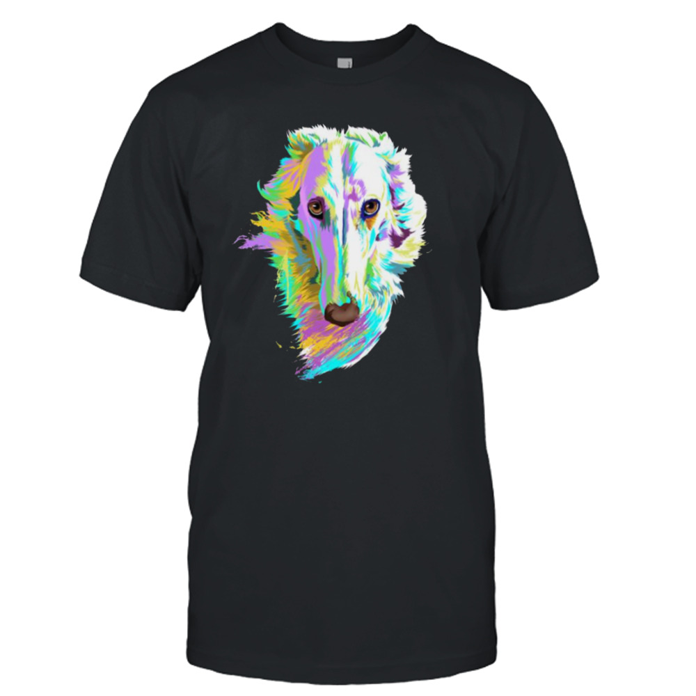 Colored Borzoi Dog shirt
