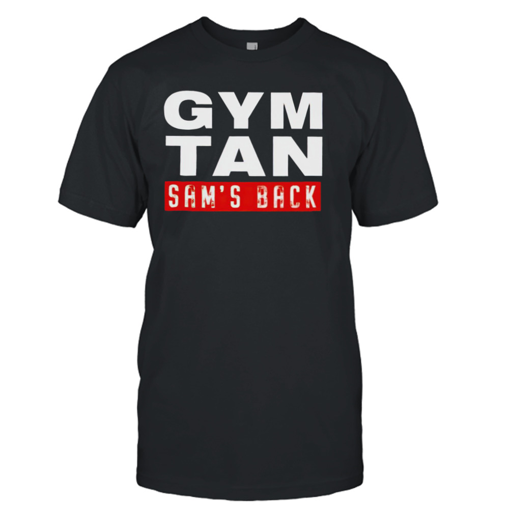 Gym tan sam’s back shirt