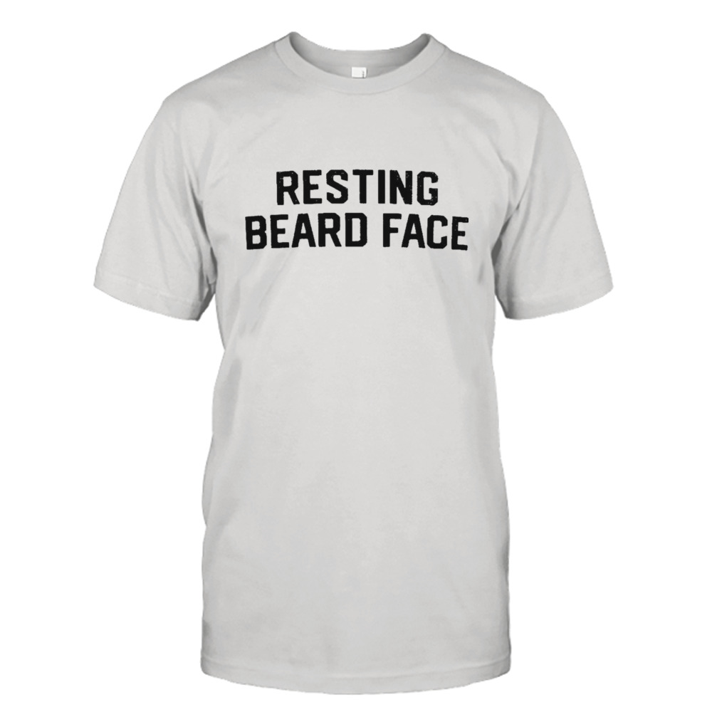 Resting beard face shirt