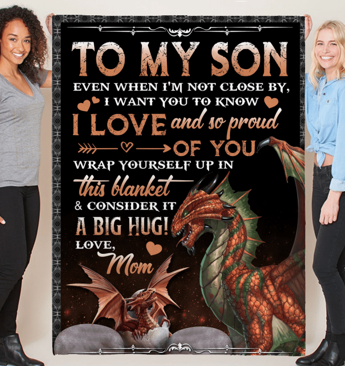 Even When I'm Not Close By Dragon Fleece Blanket