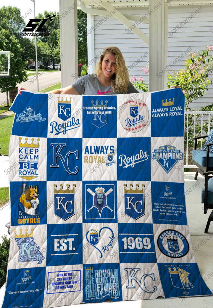 Kansas City Royals 3D Customized Quilt Blanket