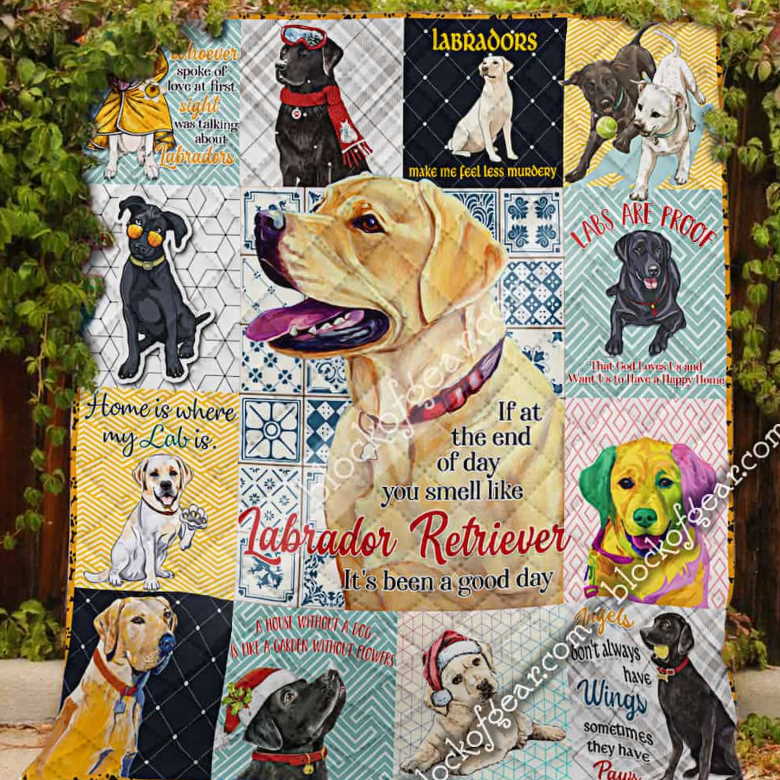 Labrador Retriever It'S Good Day 3D Quilt Blanket