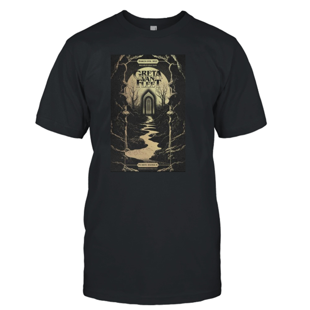greta Van Fleet Raleigh NC 2023 Poster shirt