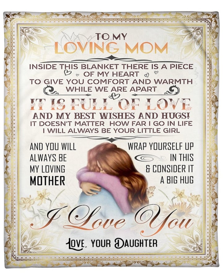 To My Loving Mom Inside This Blanket Fleece Blanket