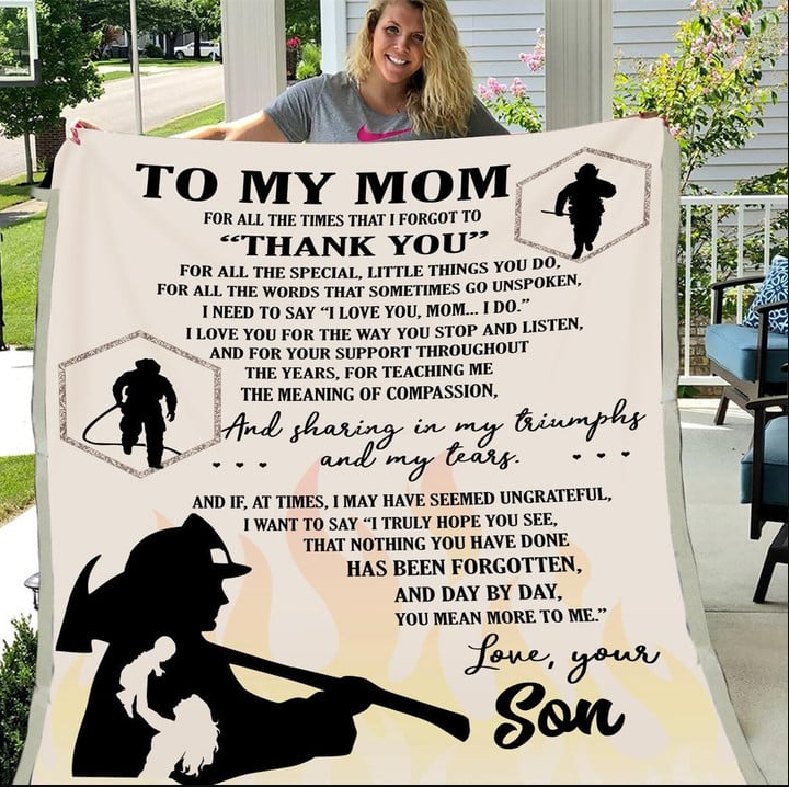 To My Mom For All The Times That I Forgot To Thank You And Sharing In My Triumphs And My Tears Fleece Blanket