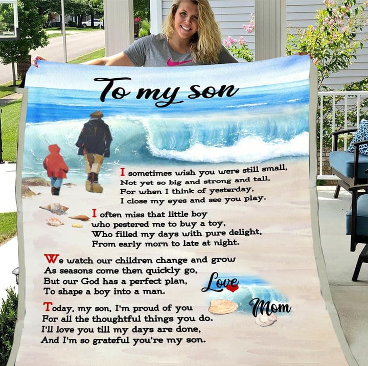 To My Son Blanket Love Letter From Mom Fleece Blanket