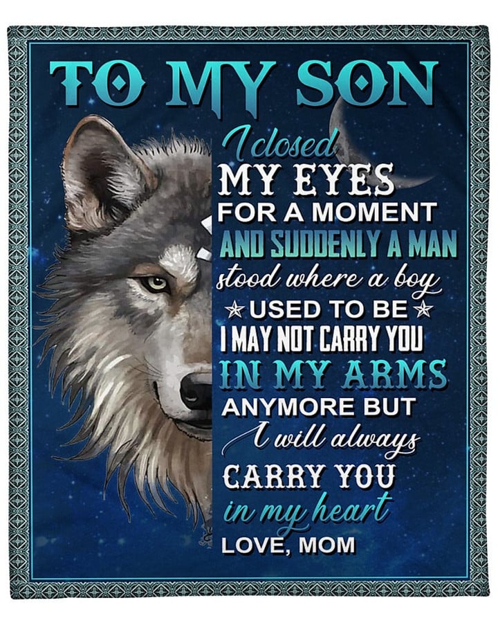 To My Son I Closed My Eyes For A Moment Fleece Blanket