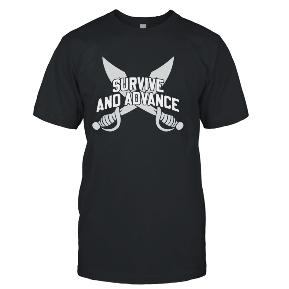 Xavier Musketeers survive and advance shirt