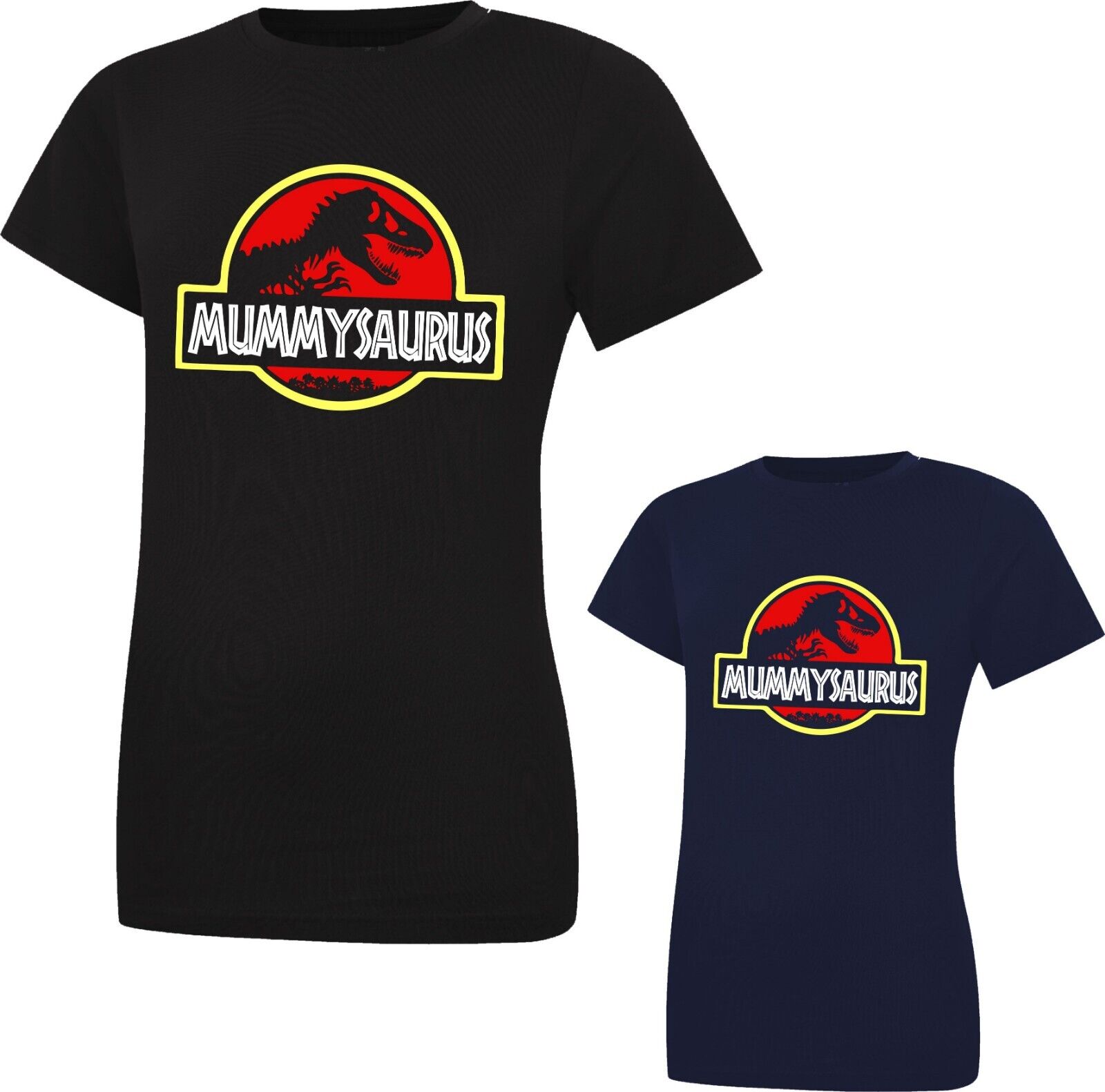 Mummy Saurus Ladies T-shirt Funny Mothers' Day T-rex Dinosaur Mama Dino Tee