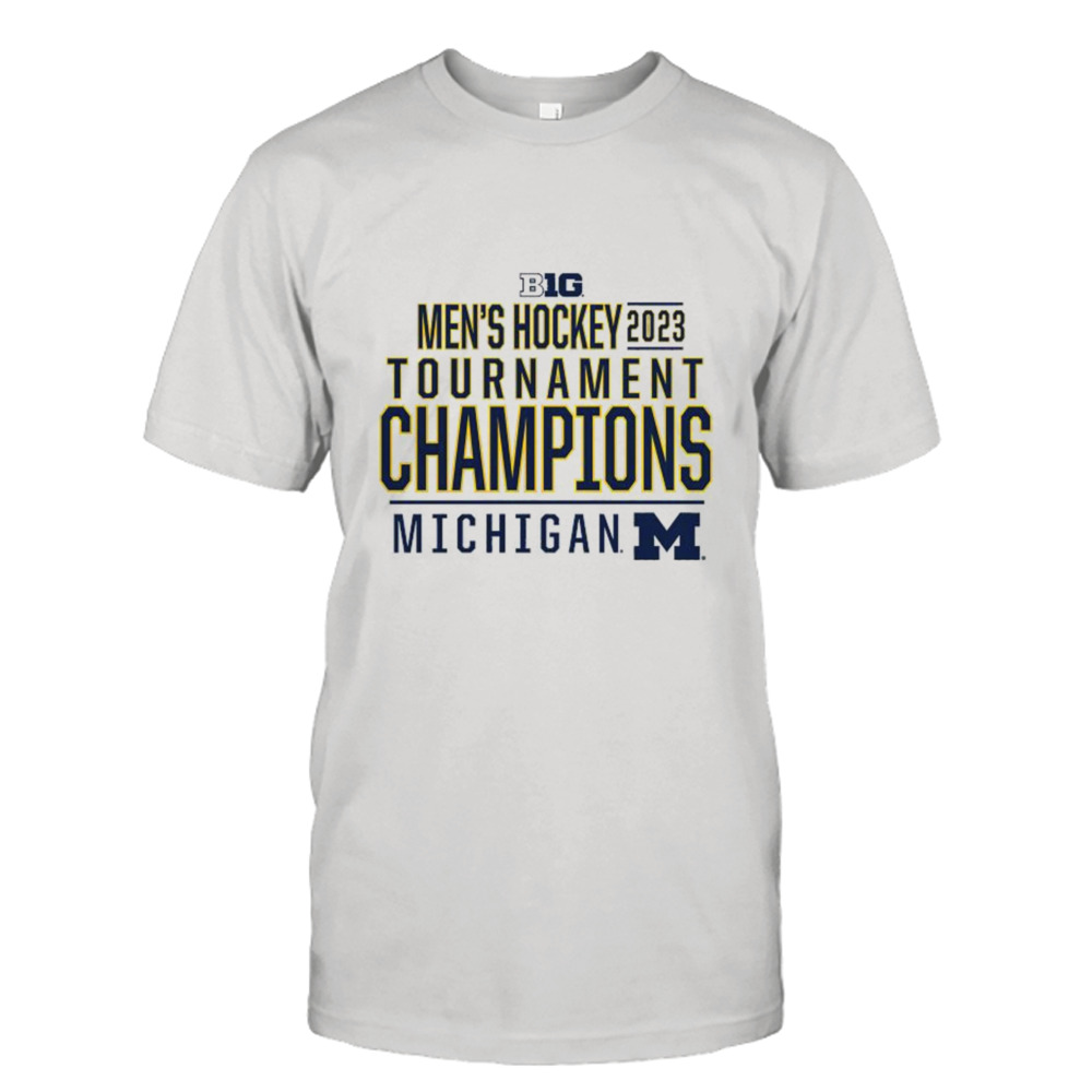 2023 Big Ten Men’s Ice Hockey Champions Michigan Wolverines T-Shirt