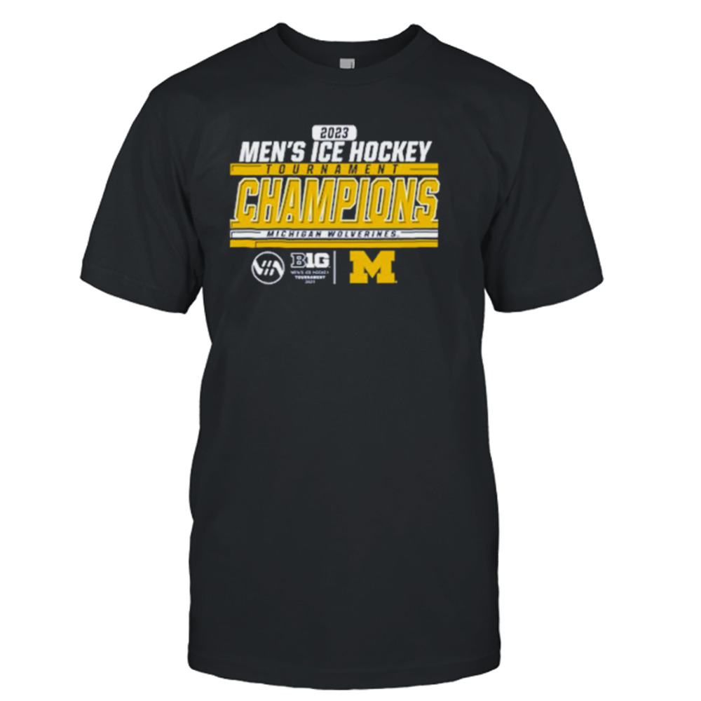 2023 Men’s Ice Hockey Big Ten Tournament Champions Michigan Wolverines University shirt