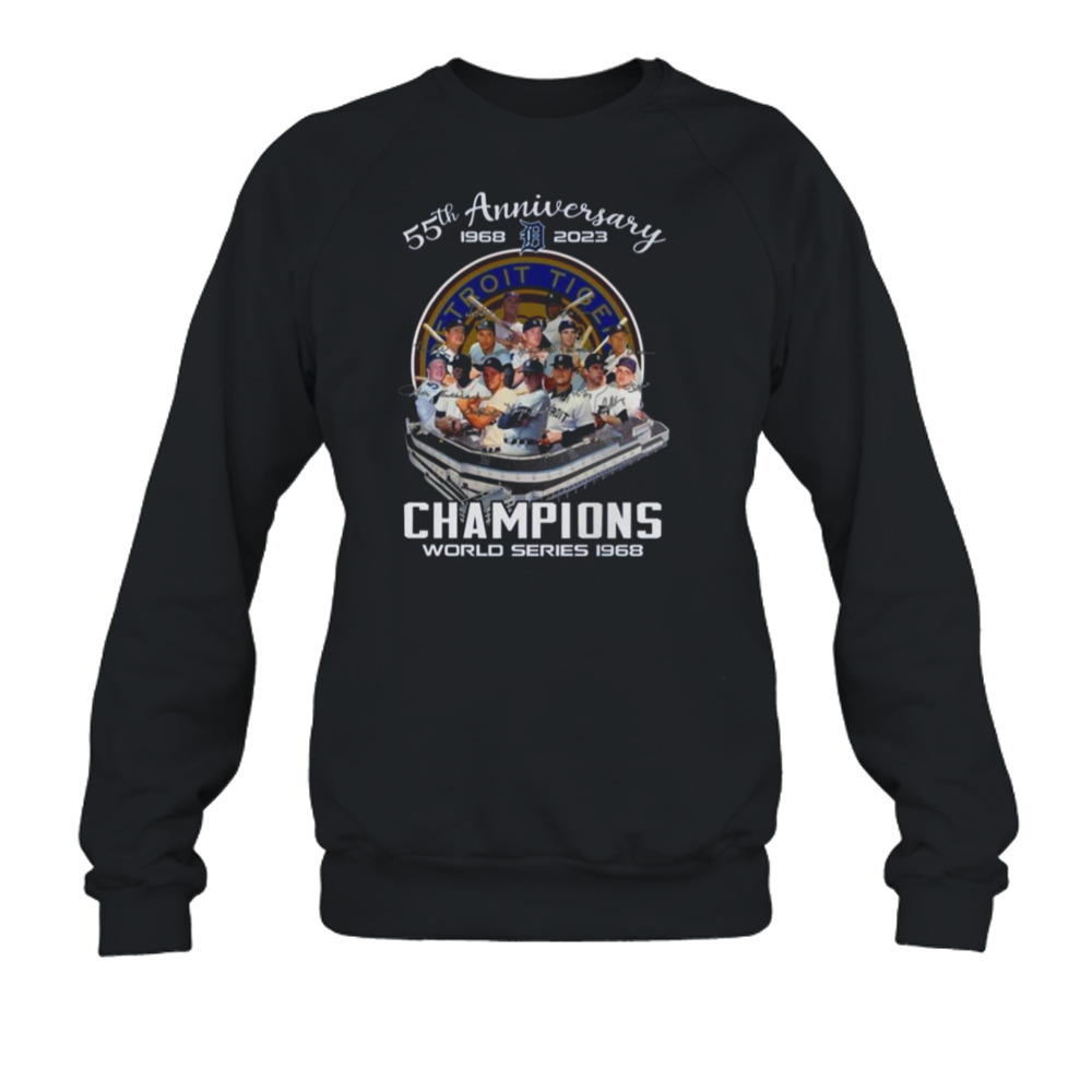 Vintage, Shirts, Mens M 968 World Series Champs 5th Anniversary Detroit  Tigers Baseball Jersey