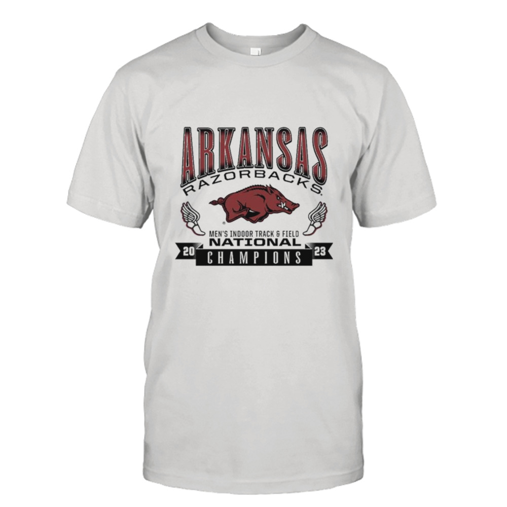 Arkansas Razorbacks 2023 Men’s Indoor Track & Field National Champions Short Sleeve T-shirt