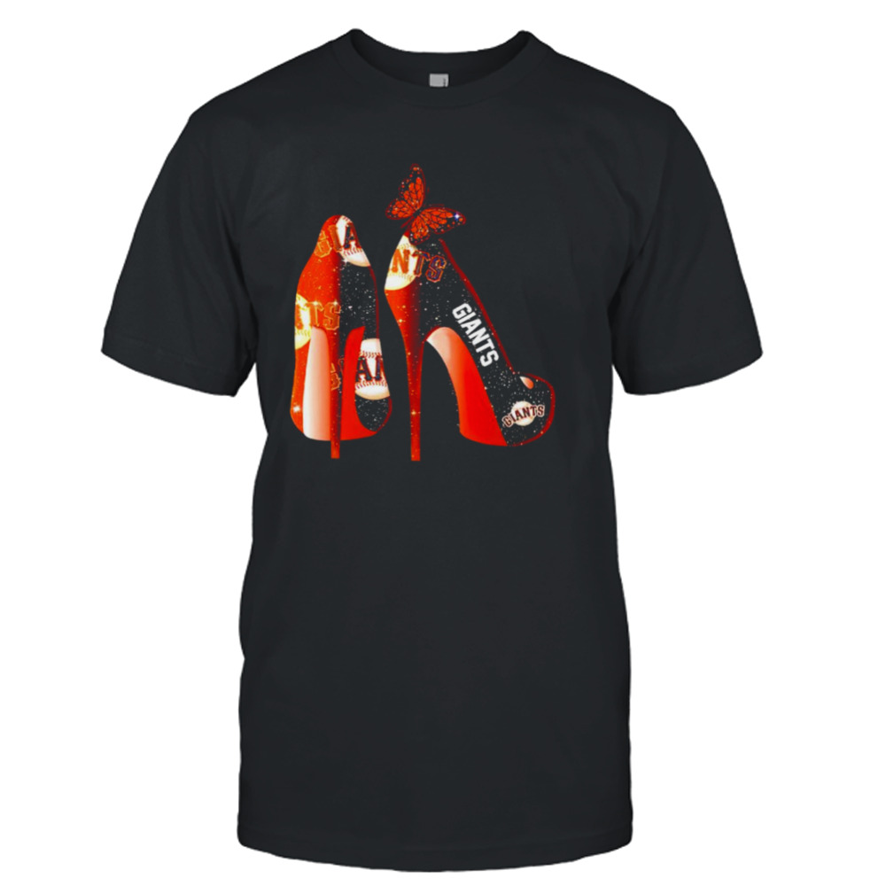 Butterfly San Francisco Giants high heels shirt