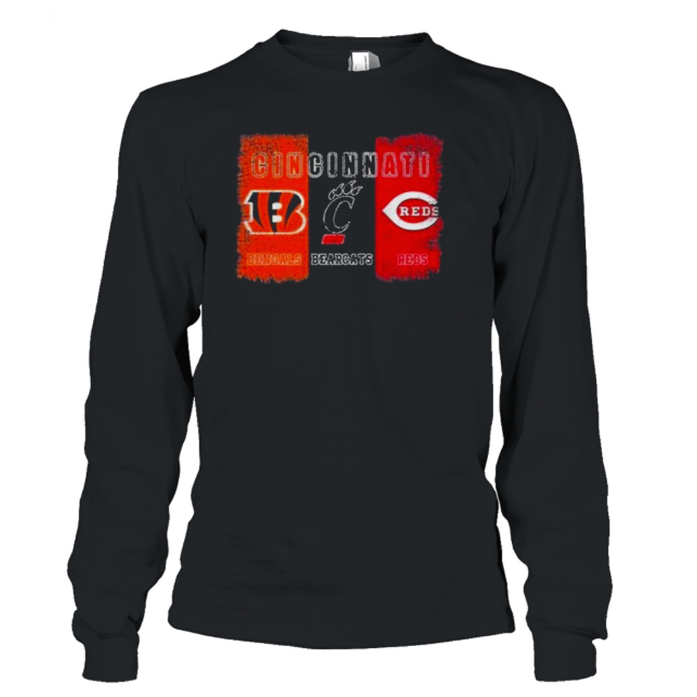 I love Cincinnati Reds Bengals Bearcats logo shirt, hoodie, sweater and  v-neck t-shirt