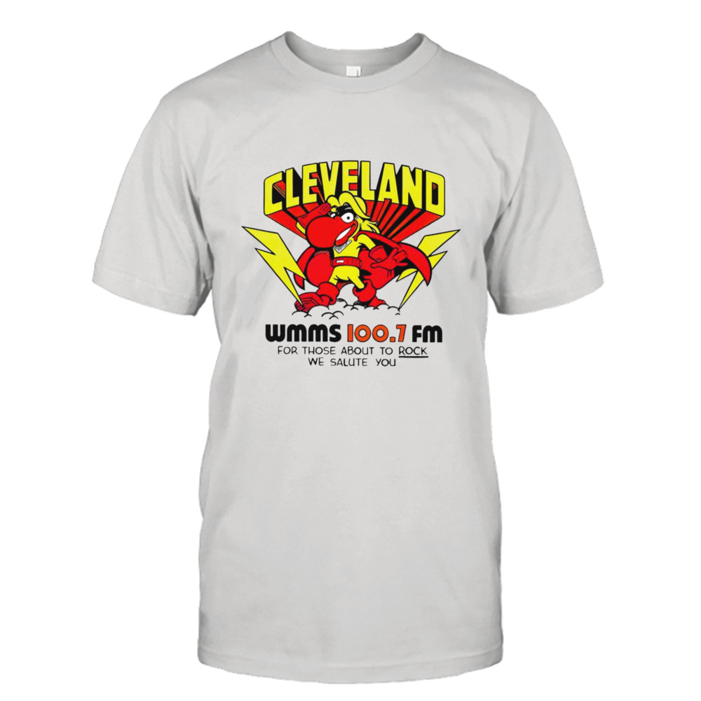 Cleveland wmms loo.7 fm for those about to rock we salute you shirt