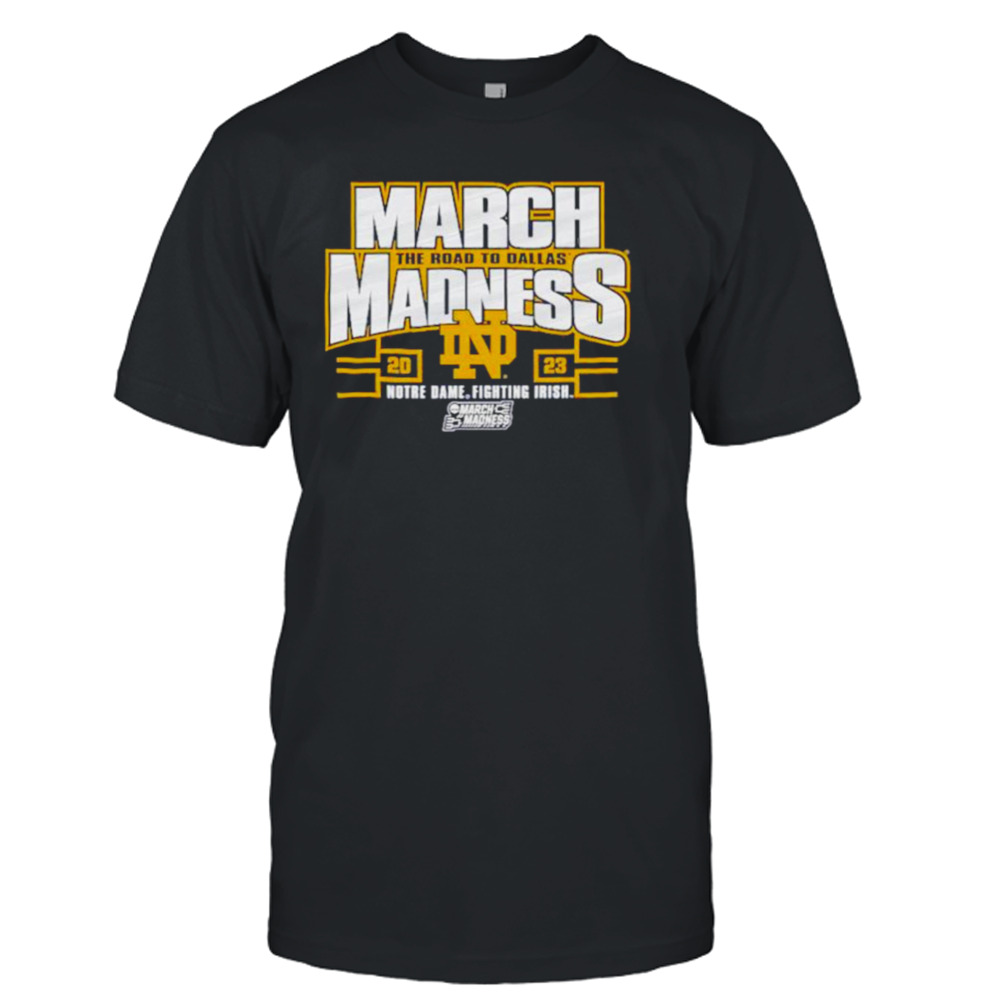 Notre dame fighting irish blue 84 2023 ncaa women’s basketball tournament march madness shirt