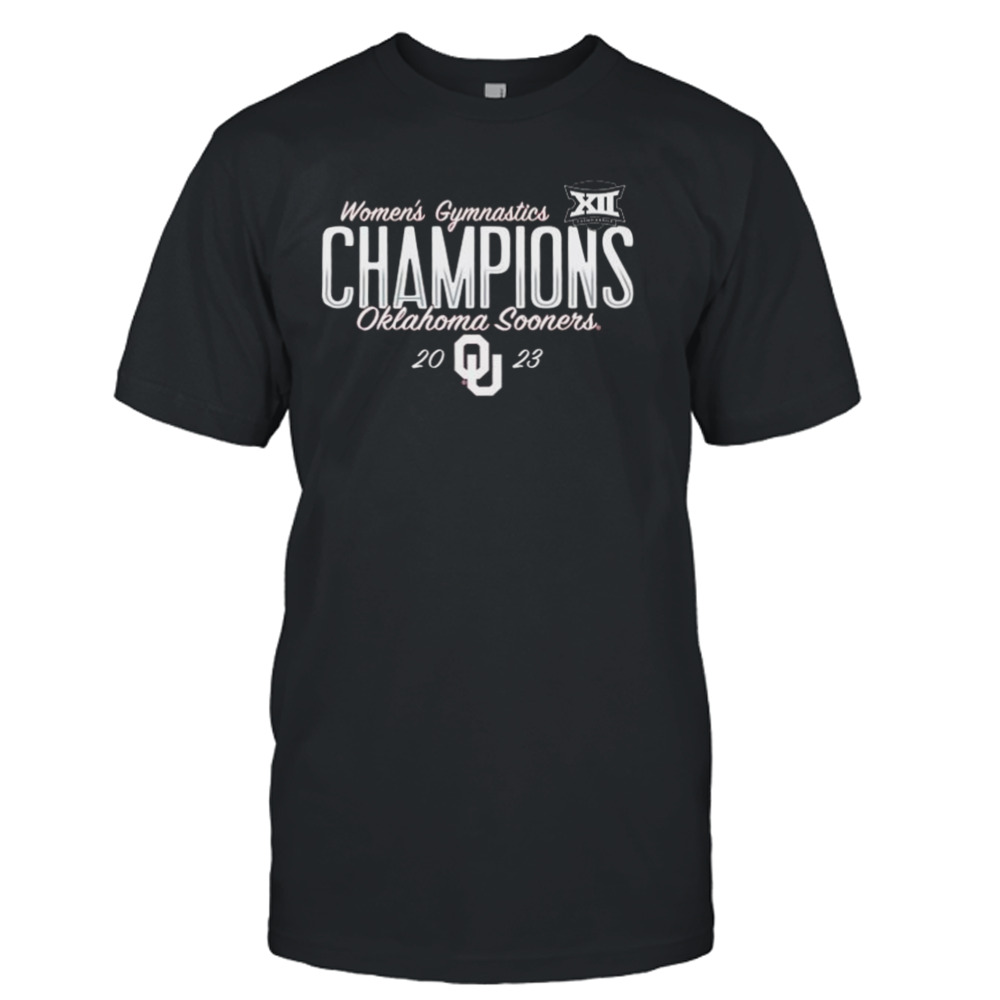 Oklahoma Sooners 2023 Big 12 Women’s Gymnastics Tournament Champions T-Shirt