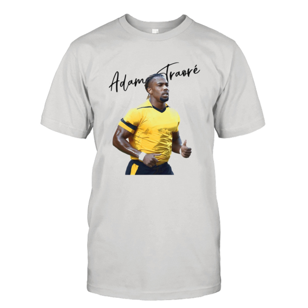 Portrait Of Adama Traore Wanderers Fc shirt