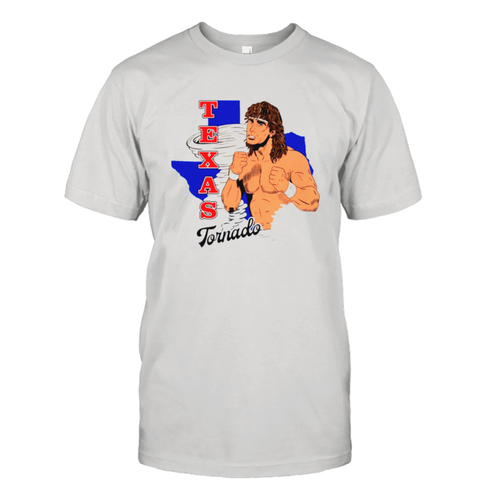 Texas Map Logo Tornado Kerry Von Erich shirt