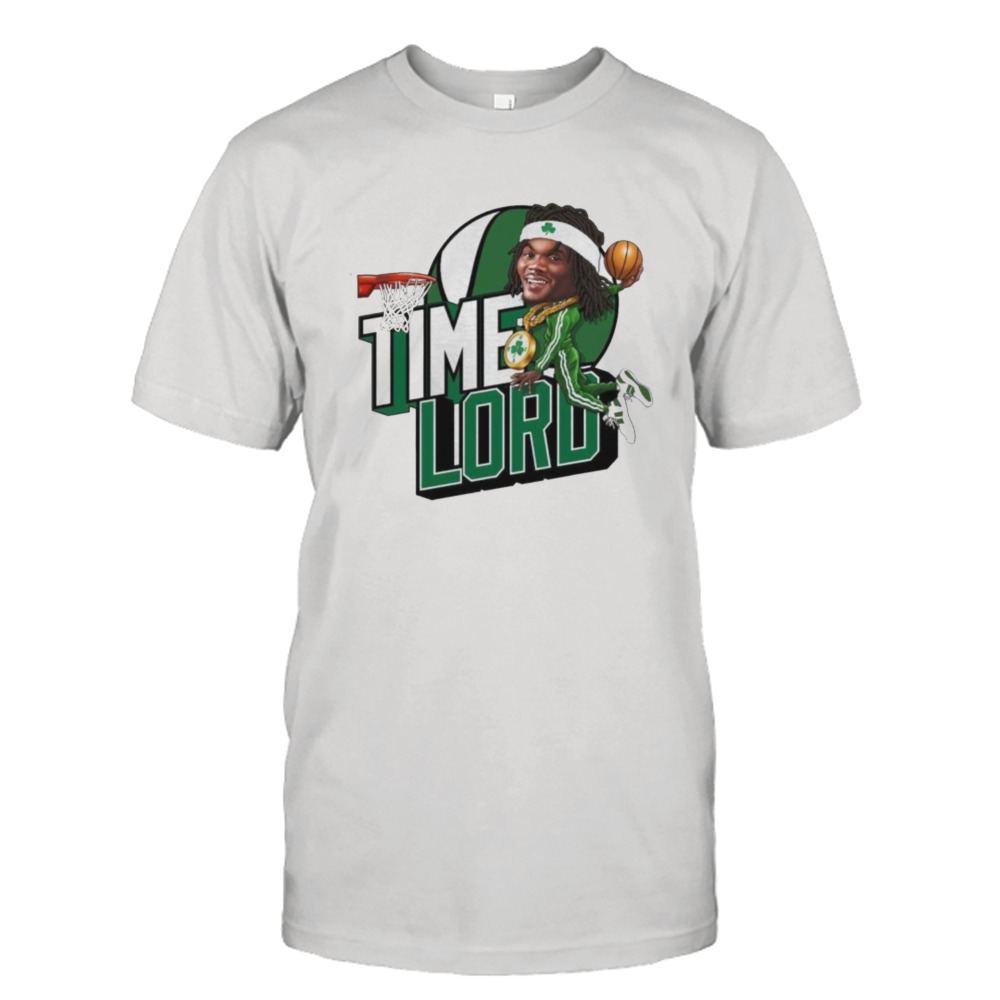 Time Lord dunk Boston Celtics basketball shirt