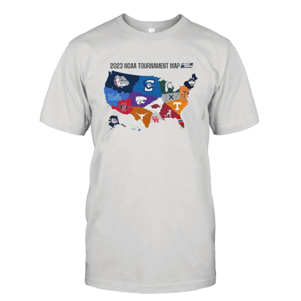 2023 Ncaa Tournament Map March Madness Shirt