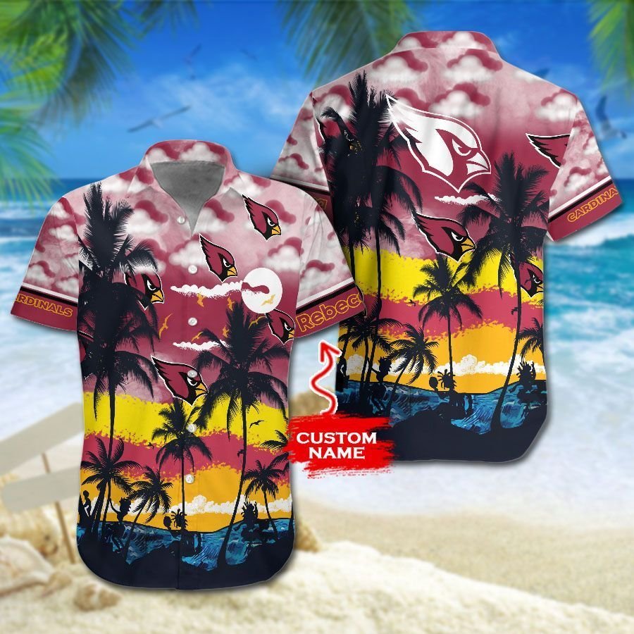 Arizona Cardinals NFL Custom Name Hawaiin Shirt Best Design For Fans