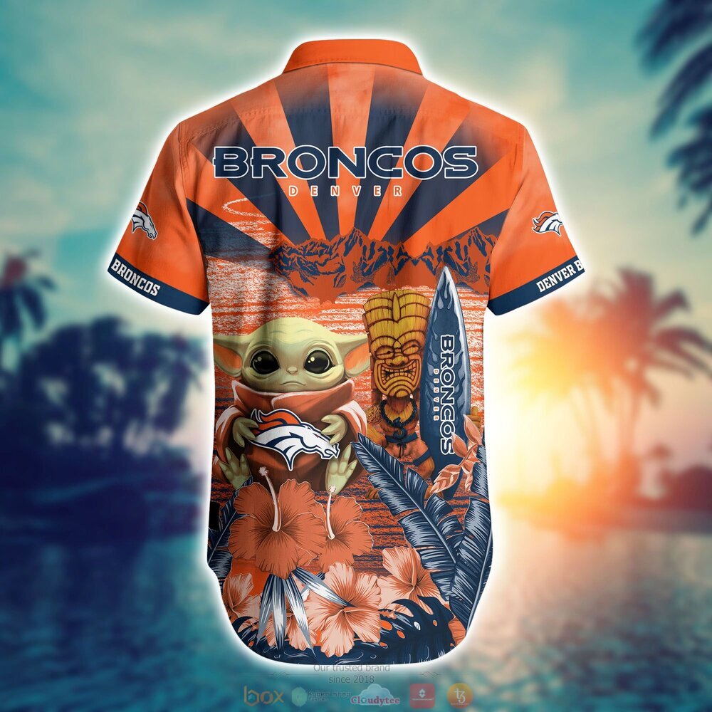 HOT TREND Denver Broncos NFL Baby Yoda Hawaiian Shirt Style Summer Trending  For Men Women