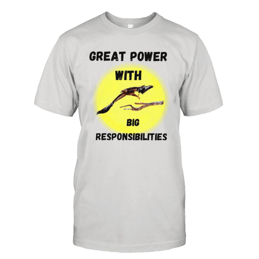 Great power with big responsibilties shirt