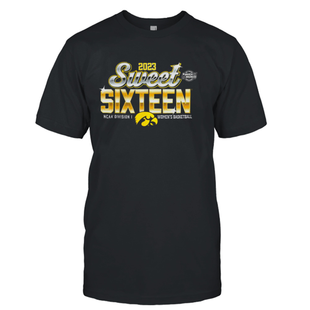 Iowa Hawkeyes 2023 NCAA Division I Women’s Basketball Tournament March Madness Sweet 16 Shirt