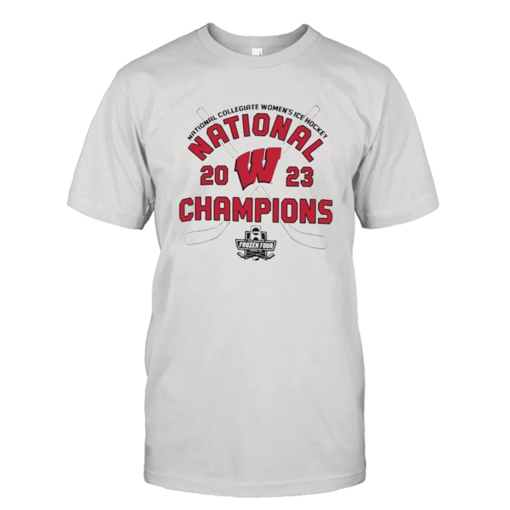 Wisconsin Badgers Champion 2023 NCAA Women’s Ice Hockey National Champions Locker Room T-Shirt